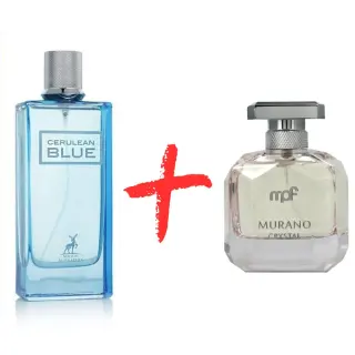 Maison Alhambra Cerulean Blue και My Perfumes Murano Crystal