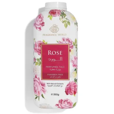 Αρωματισμένο ταλκ 350 g. / Fragrance World Rose 